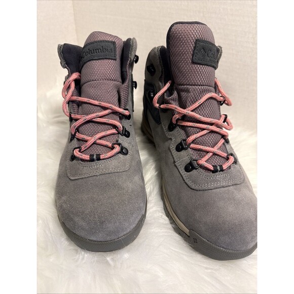 Columbia Womens Newton Ridge Gray Hiking Boots Size 10 New w flaw - Picture 2 of 9